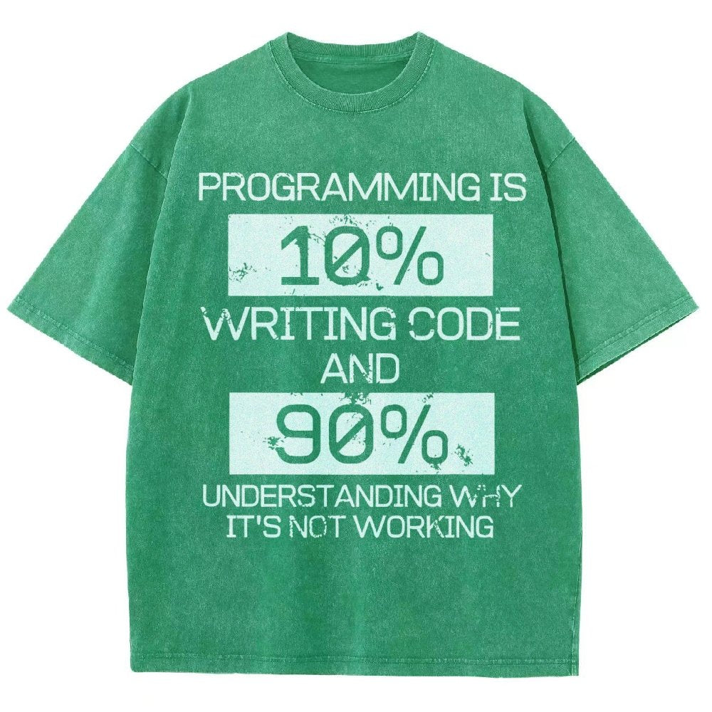 Funny Gift Programmer Computer Vintage Distressed T-shirt