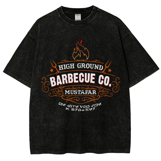 High Ground BBQ Vintage Distressed T-shirt
