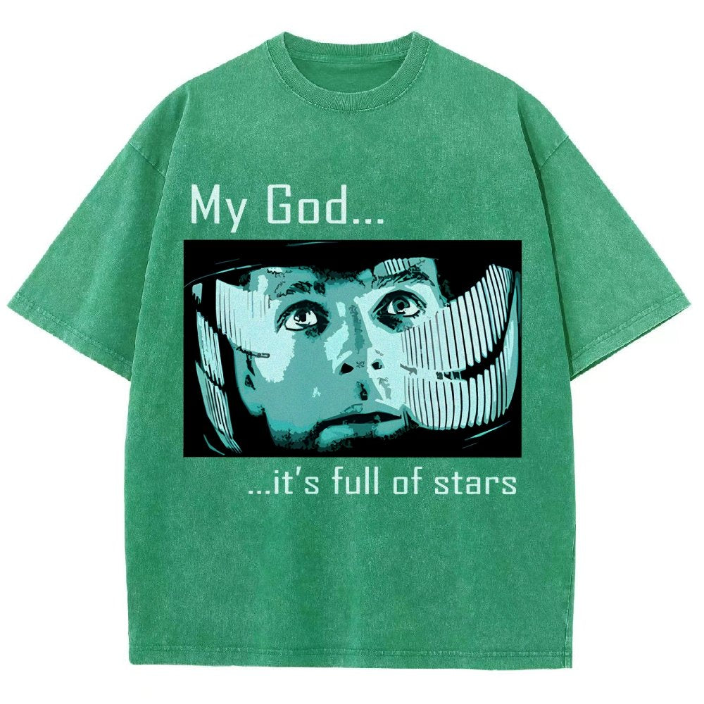 My God t's full of stars! Vintage Distressed T-shirt