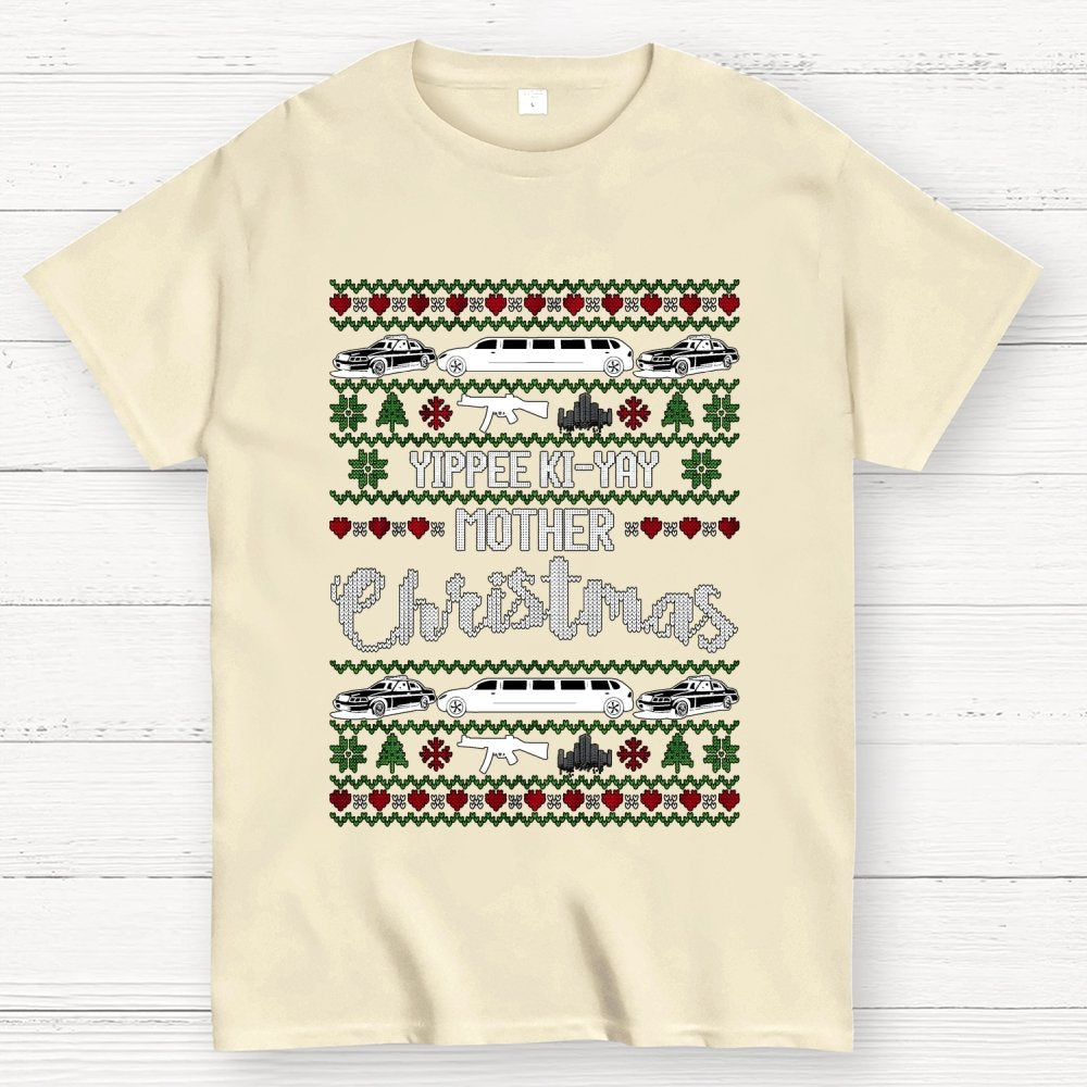 Yippee Ki-Yay Mother Christmas Ugly Geek T-Shirt