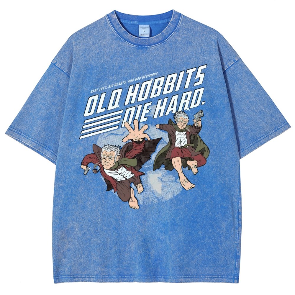 Old Adventurers Die Hard Vintage Distressed T-shirt