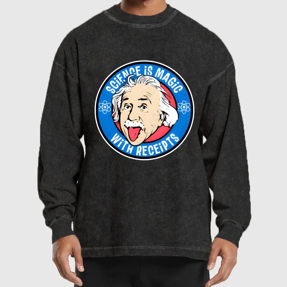 Science Is Magic Washed Long Sleeve Tee