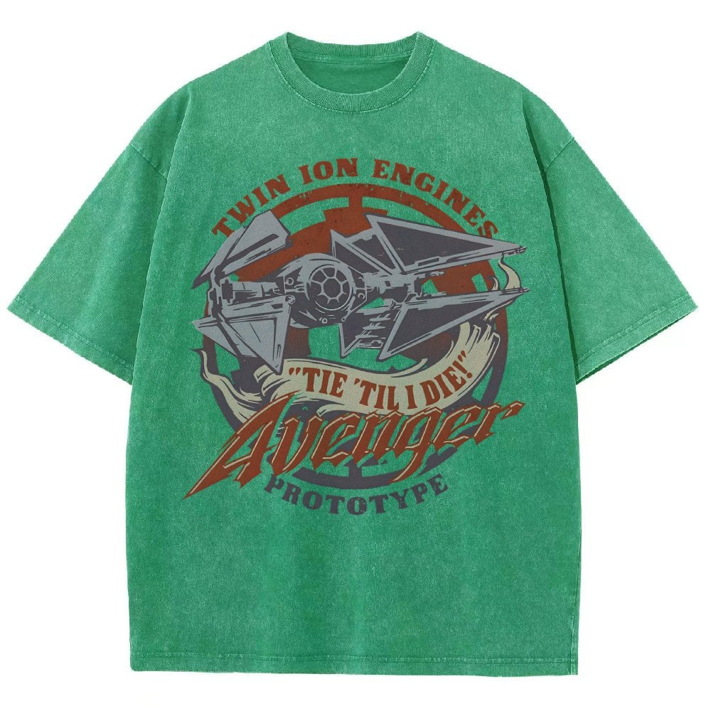 WING 'Til I Die! Vintage Distressed T-shirt