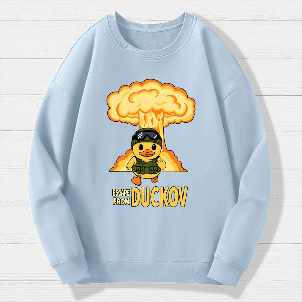Escape From Quackville Geek Cotton Sweatshirt