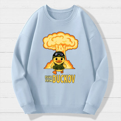 Escape From Quackville Geek Cotton Sweatshirt