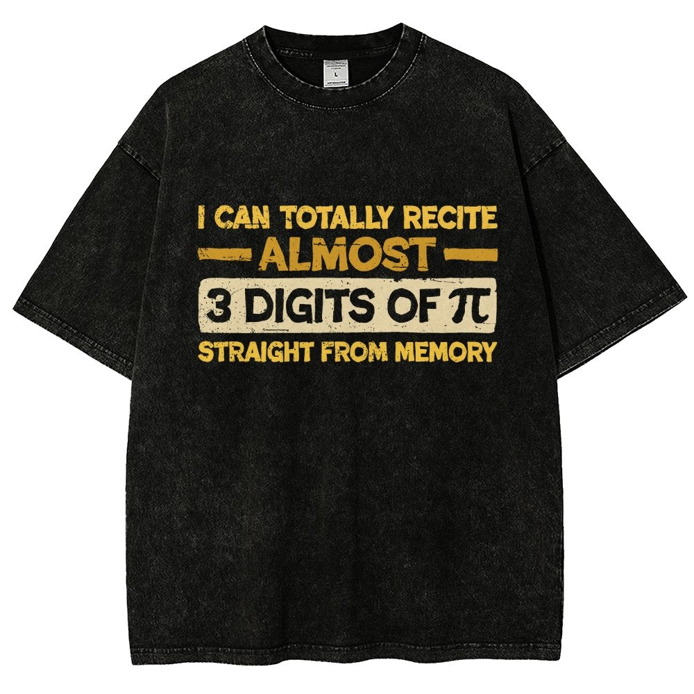 3 Digits Of Pi Vintage Distressed T-shirt