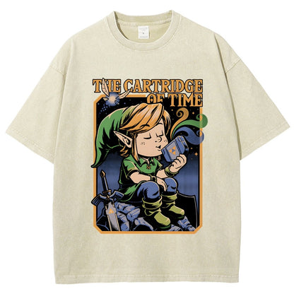 Vintage Game Elf Vintage Distressed T-shirt