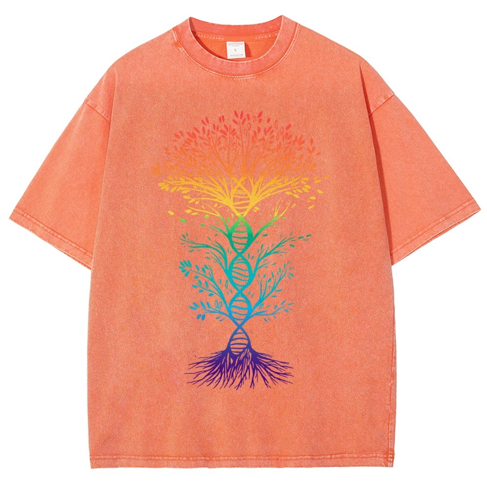 DNA Tree Of Life Science Vintage Distressed T-shirt