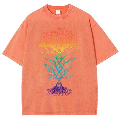 DNA Tree Of Life Science Vintage Distressed T-shirt