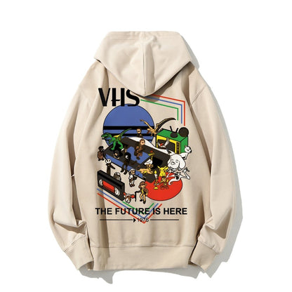 The Future Is Here Printed Back Unisex Cotton Hoodie