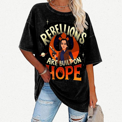 Rebellions Are Built on Hope Vintage Distressed T-shirt