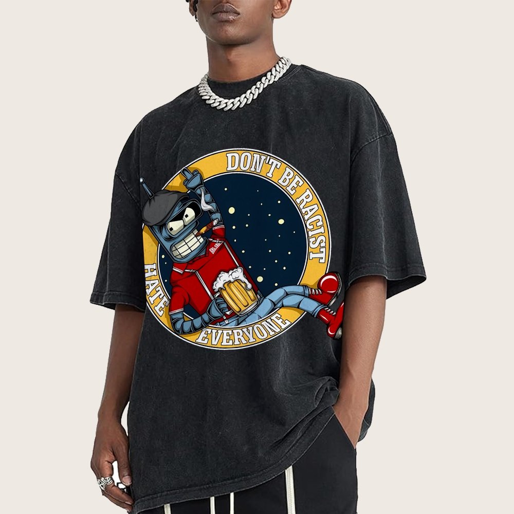Don't Discriminate Against Race Vintage Distressed T-shirt