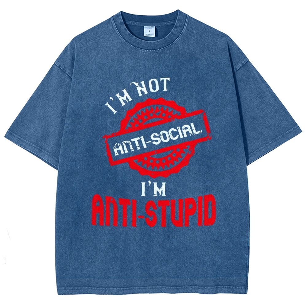 Anti-Stupid Vintage Distressed T-shirt