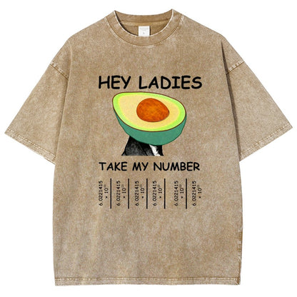 Avocadro - Funny Avogadro's Number Vintage Distressed T-shirt