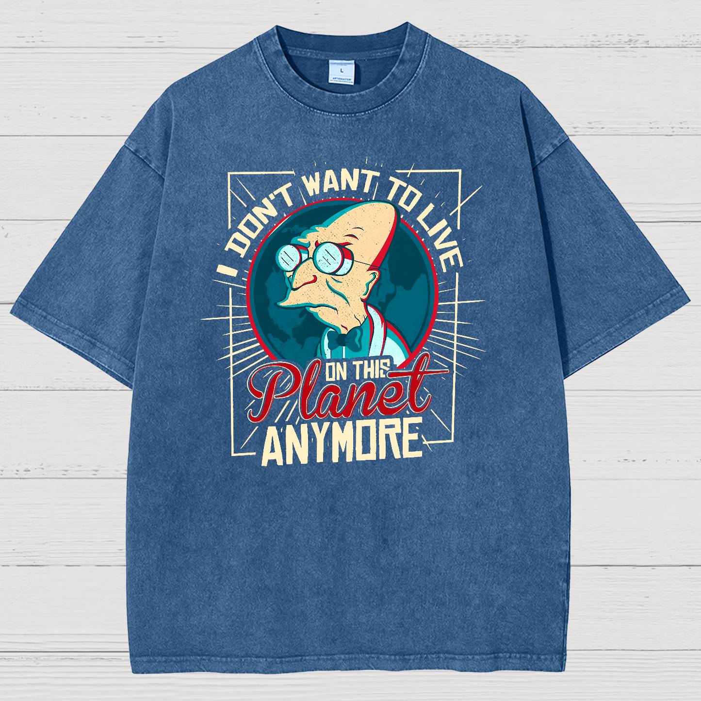 I Don't Want To Live Here Vintage Distressed T-shirt
