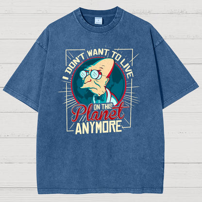 I Don't Want To Live Here Vintage Distressed T-shirt
