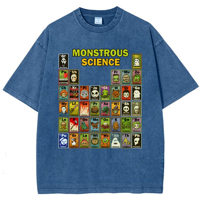 Monstrous Science Vintage Distressed T-shirt