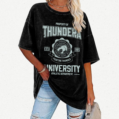 Mystic Valley University Vintage Distressed T-shirt