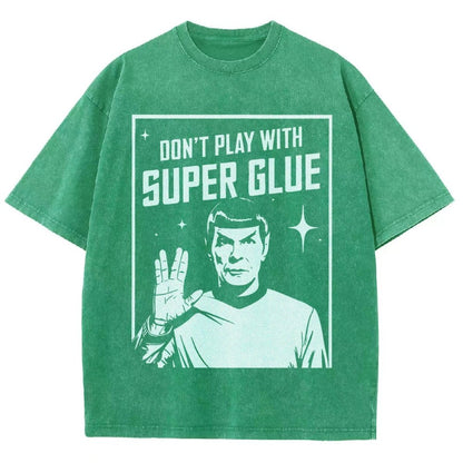 Don't Play With Superglue Vintage Distressed T-shirt