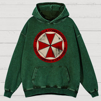 Our Business is Life Itself Vintage Distressed Hoodie