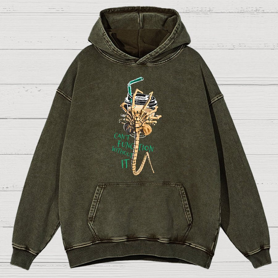 Can't Function Without It Vintage Distressed Hoodie