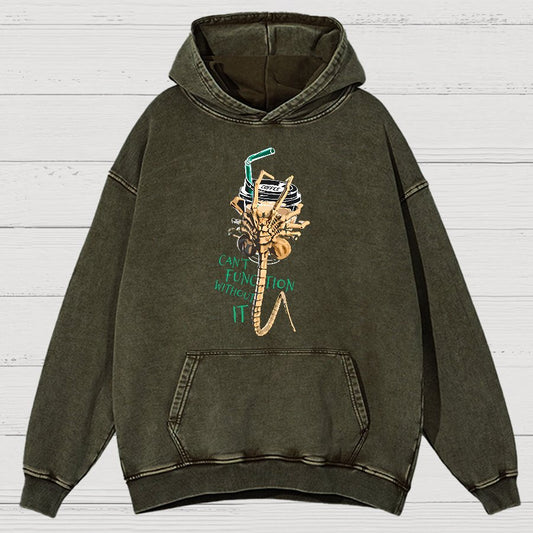 Can't Function Without It Vintage Distressed Hoodie