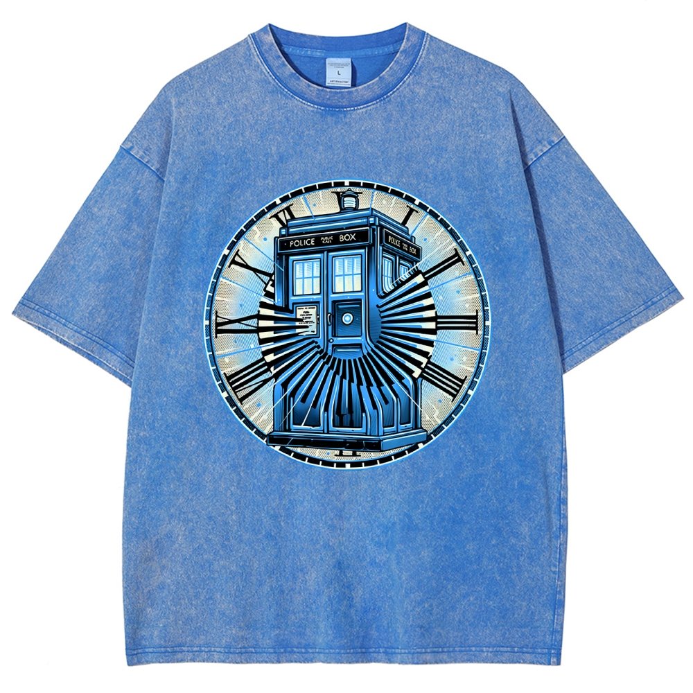 Time Travel in a box Vintage Distressed T-shirt