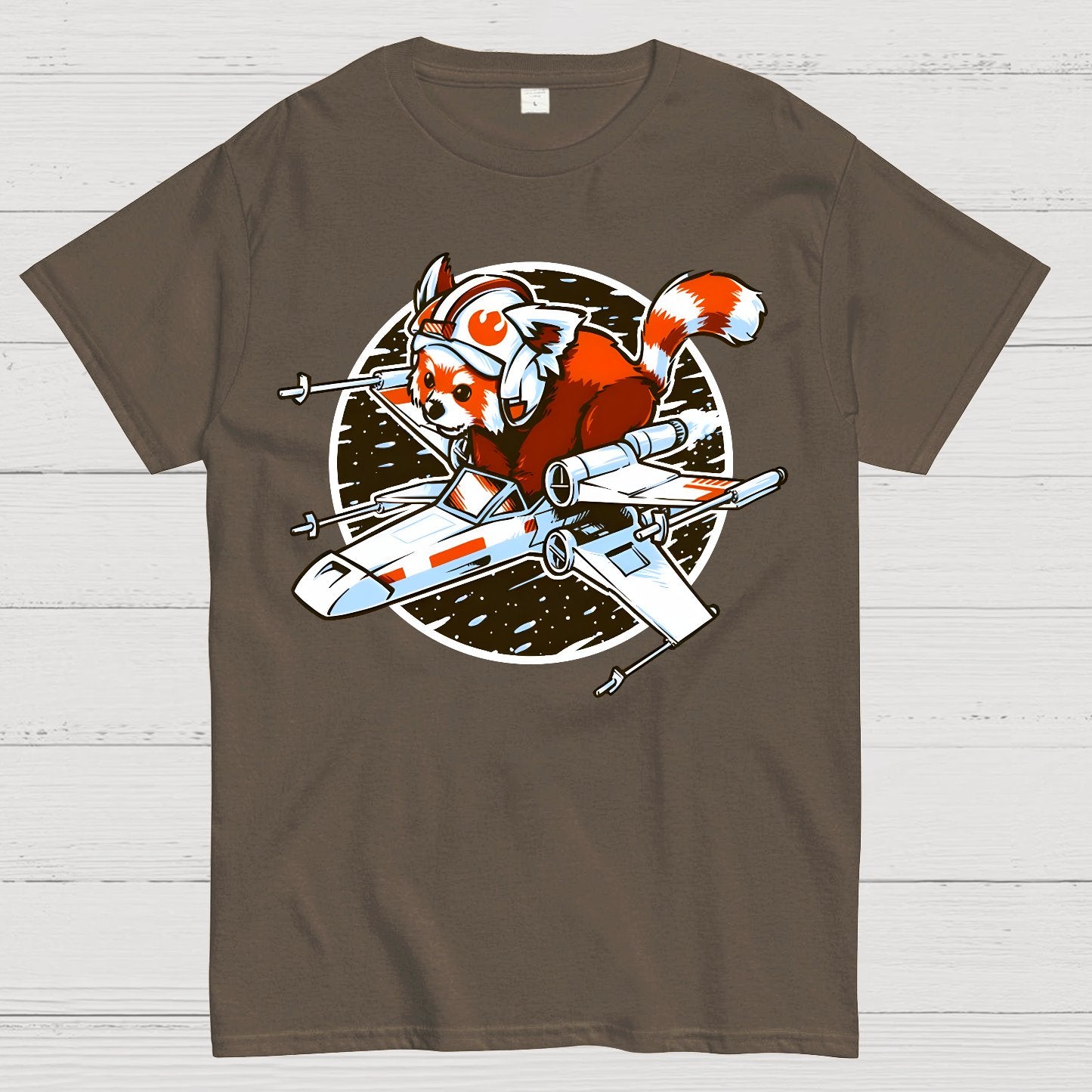 Red panda, Standing By Geek T-Shirt