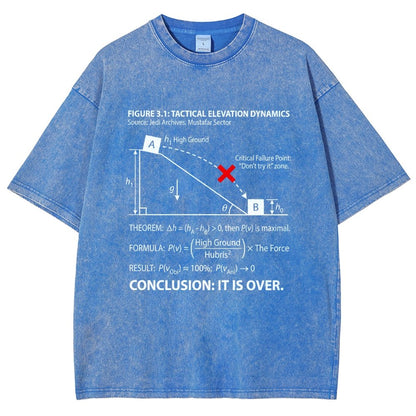 It Is Over Art Print Vintage Distressed T-shirt