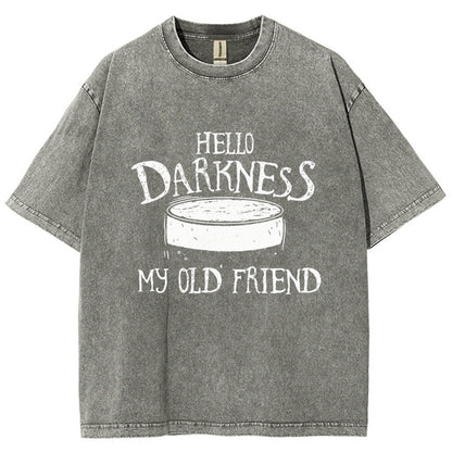Hello Darkness Brew Vintage Distressed T-shirt