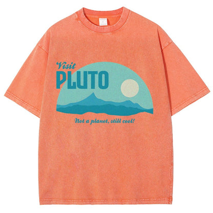 Visit Pluto Vintage Distressed T-shirt