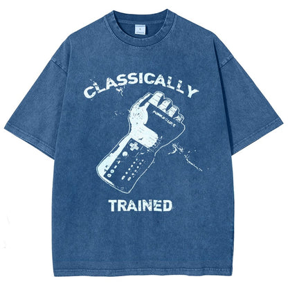Classically Trained Gamer Vintage Distressed T-shirt