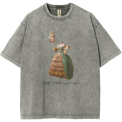 Let Them Eat Cake Vintage Distressed T-shirt