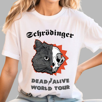 Schrodinger -Dead   Alive World Tour Geek T-Shirt