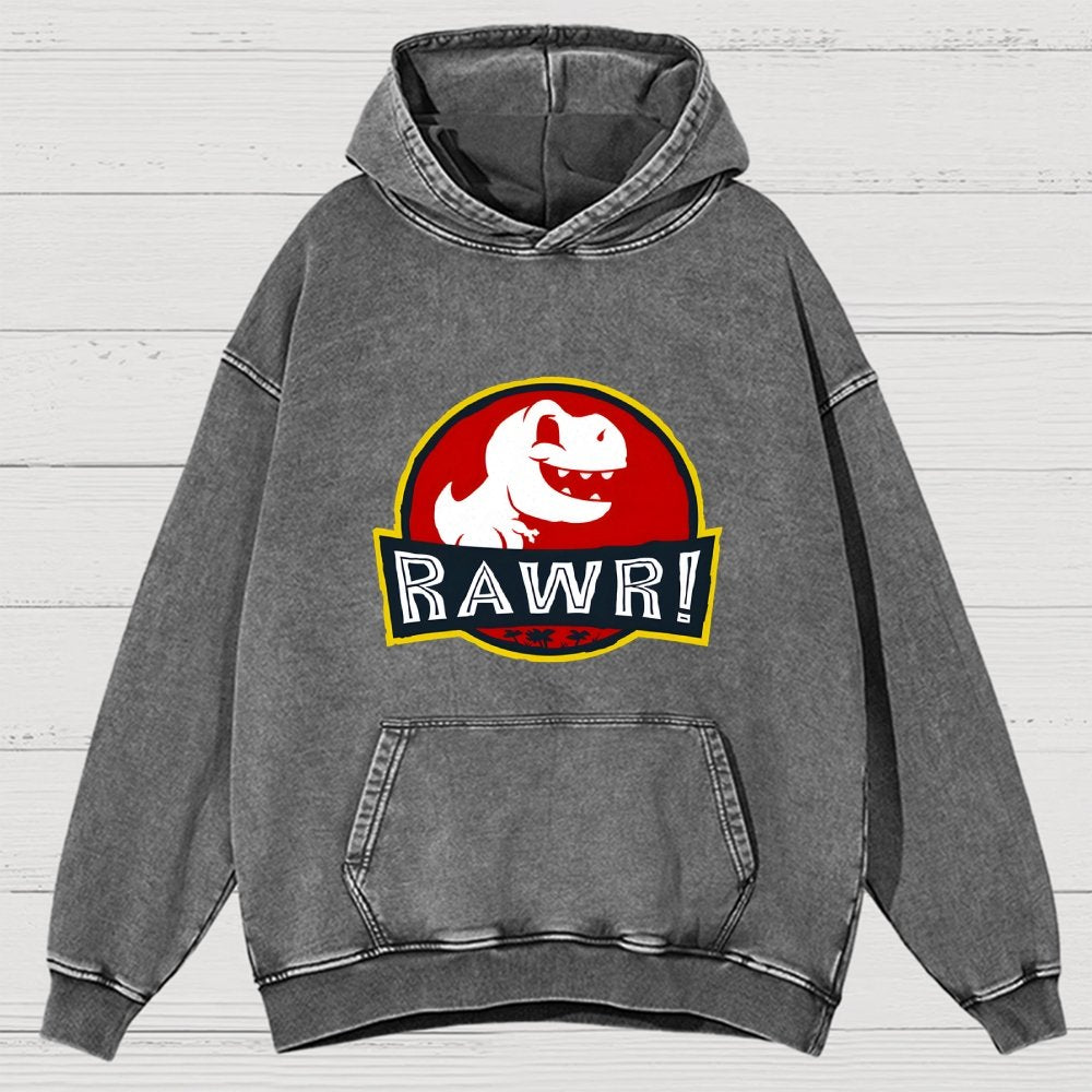RAWR! Vintage Distressed Hoodie