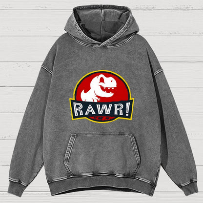 RAWR! Vintage Distressed Hoodie