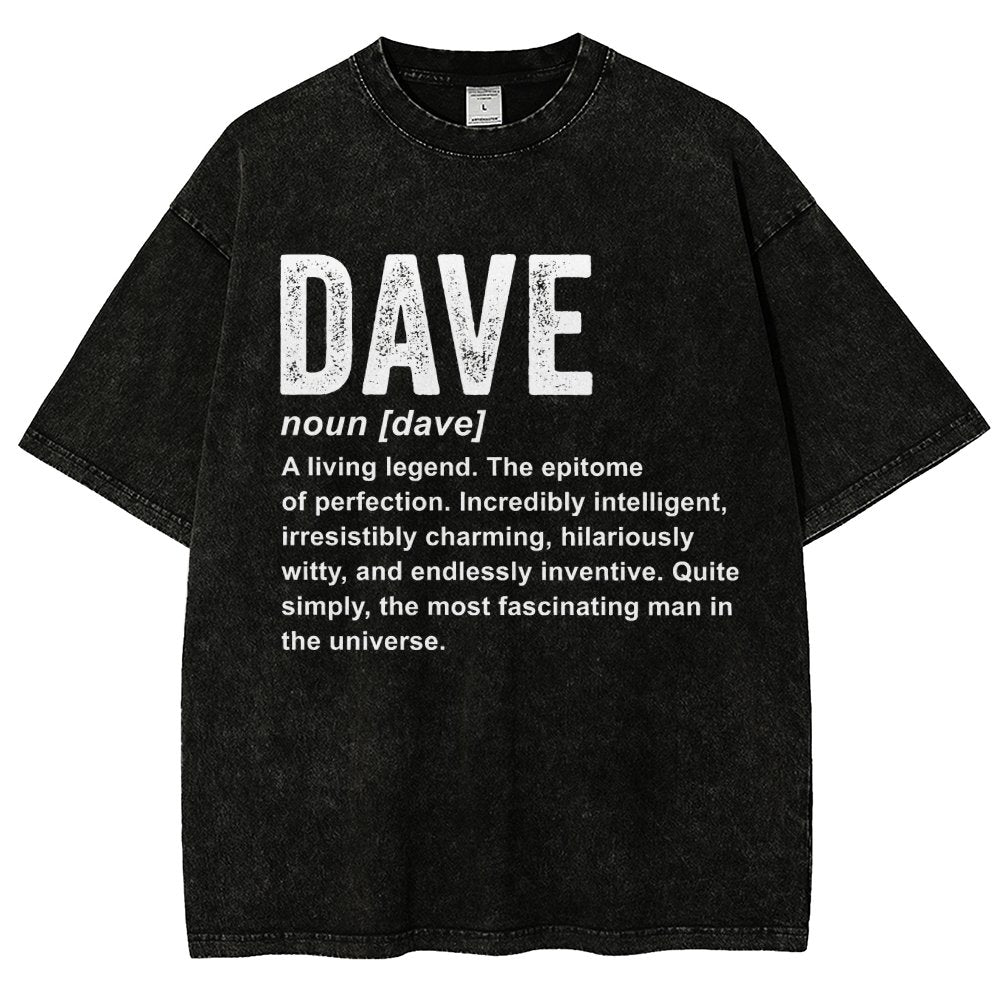 Dave Definition  Funny Dave Vintage Distressed T-shirt