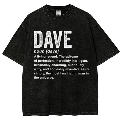 Dave Definition  Funny Dave Vintage Distressed T-shirt