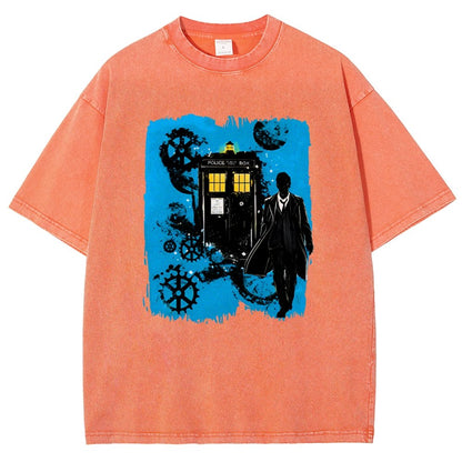 The Explorer And The Time Machine Vintage Distressed T-shirt