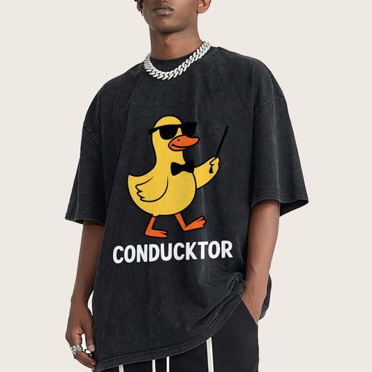 Conducktor Vintage Distressed T-shirt