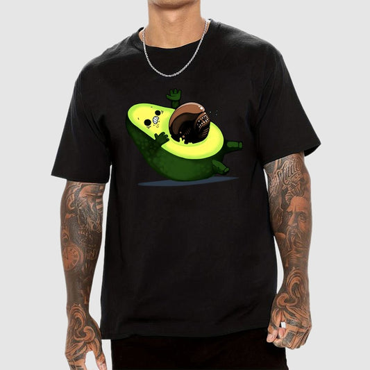 Quirky Alien Avocado Geek T-Shirt