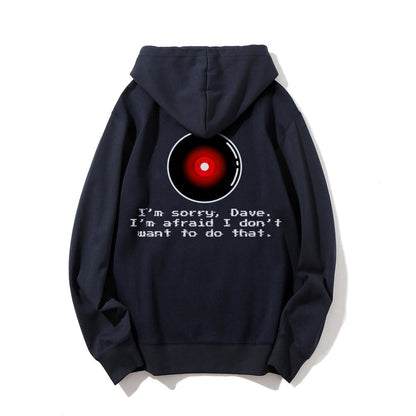 An Introvert's Odyssey I‘m sorry dave Printed Back Unisex Cotton Hoodie