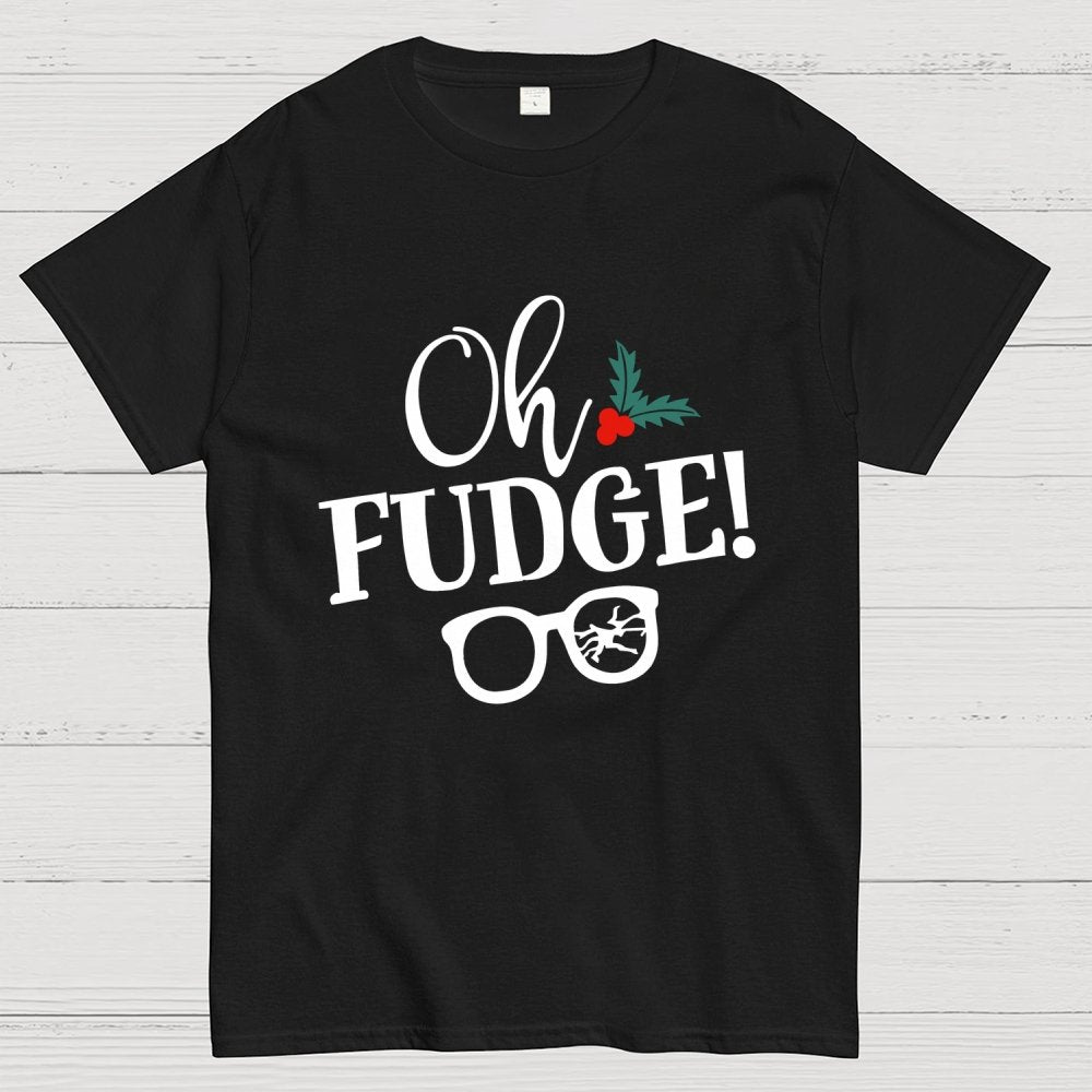 Funny Christmas Oh Fudge Holiday Geek T-Shirt