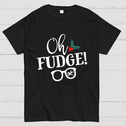 Funny Christmas Oh Fudge Holiday Geek T-Shirt