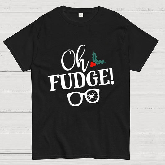 Funny Christmas Oh Fudge Holiday Geek T-Shirt