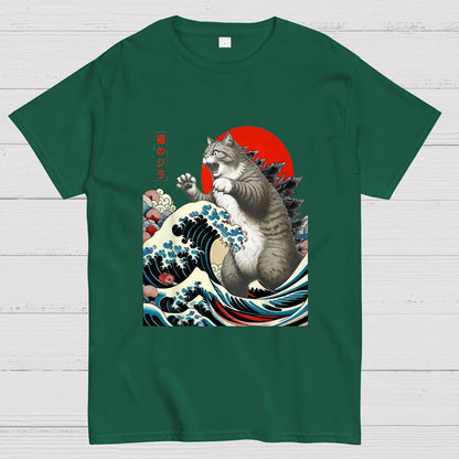 Catzilla Cat Japanese Art T-Shirt