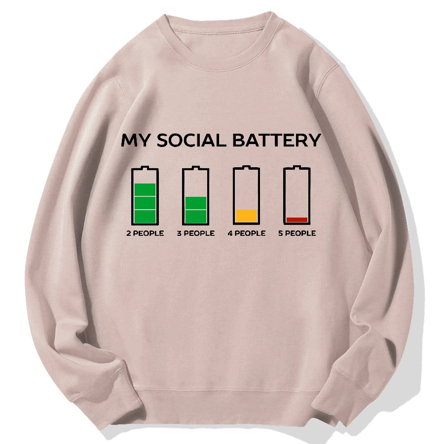Funny Introvert Humor Geek Cotton Sweatshirt