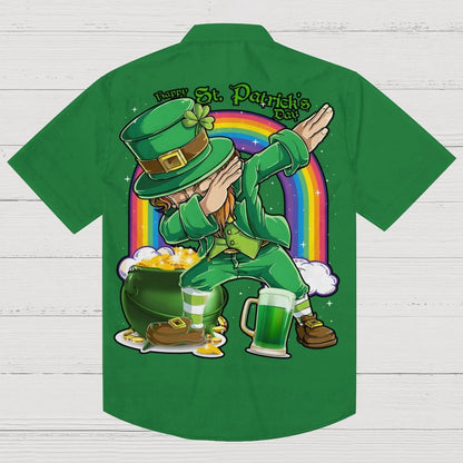 St. Patrick's Day Art Print Geek Hawaiian Shirt