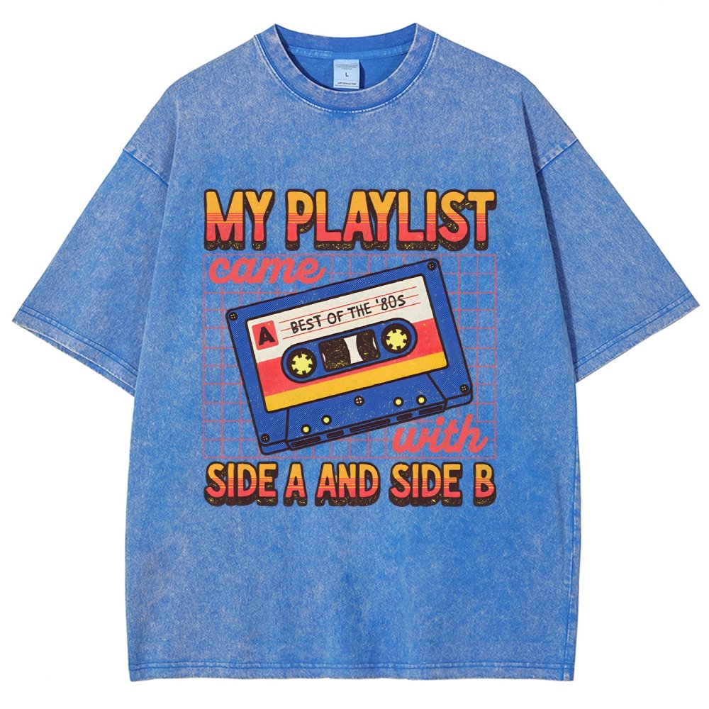 Side A and Side B Vintage Distressed T-shirt