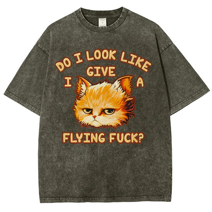 Do I Look Like I Give A Flying Fvck Vintage Distressed T-shirt